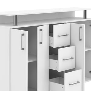 Sideboard BENNETT 139 x 90 cm weiss