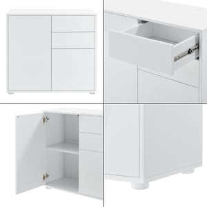 Sideboard Paarl 74x79x36cm mt 2 Schubladen hochglanz
