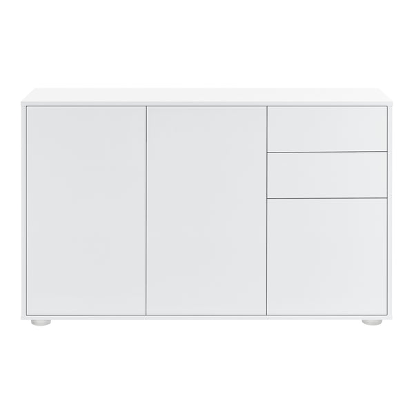 Sideboard Paarl 74x117x36cm mit Schubladen und Türen hochglanz