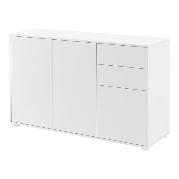 Sideboard Paarl 74x117x36cm mit Schubladen und Türen hochglanz