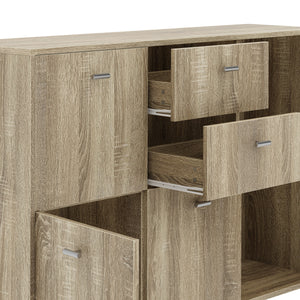 Sideboard DANTE 114 x 77 cm braun