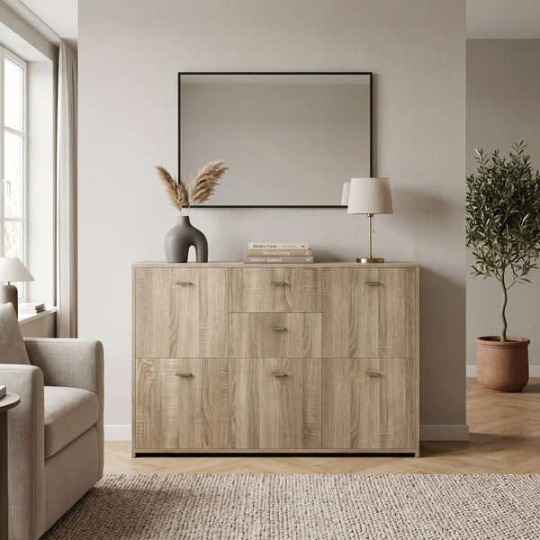 Sideboard DANTE 114 x 77 cm braun