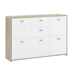 Sideboard DANTE 114 x 77 cm braun/weiss