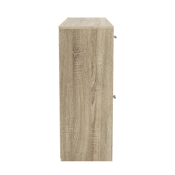 Sideboard DANTE 114 x 77 cm braun/weiss