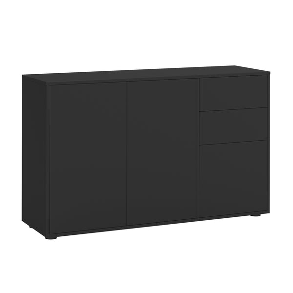 Sideboard GIDEON 117 x 72 cm schwarz