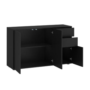 Sideboard GIDEON 117 x 72 cm schwarz