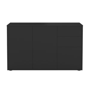 Sideboard GIDEON 117 x 72 cm schwarz