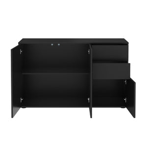 Sideboard GIDEON 117 x 72 cm schwarz