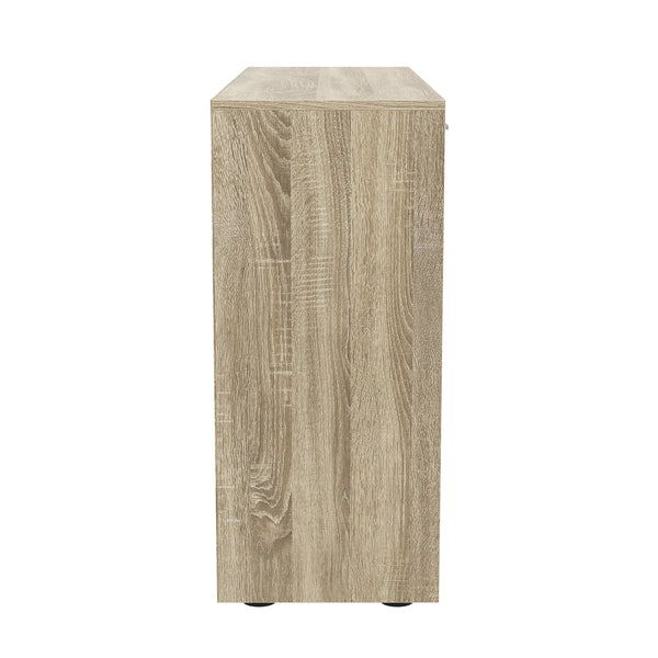 Sideboard GLEDIS 120 x 82 cm braun/weiss