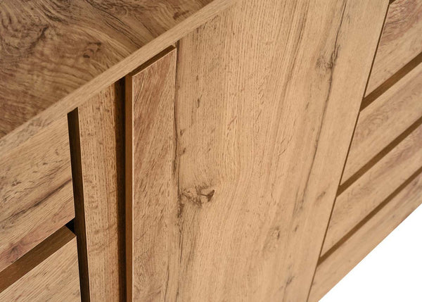 Sideboard Kommode Schrank 3 Türen 8 Staufächer 88x120x34cm