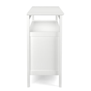 Sideboard LAVEA mit Weinregal 116 x 82 cm weiss