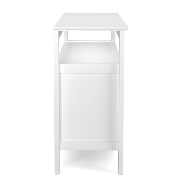Sideboard LAVEA mit Weinregal 116 x 82 cm weiss