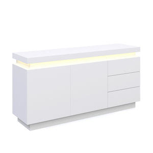 Sideboard LED ELVIO weiss
