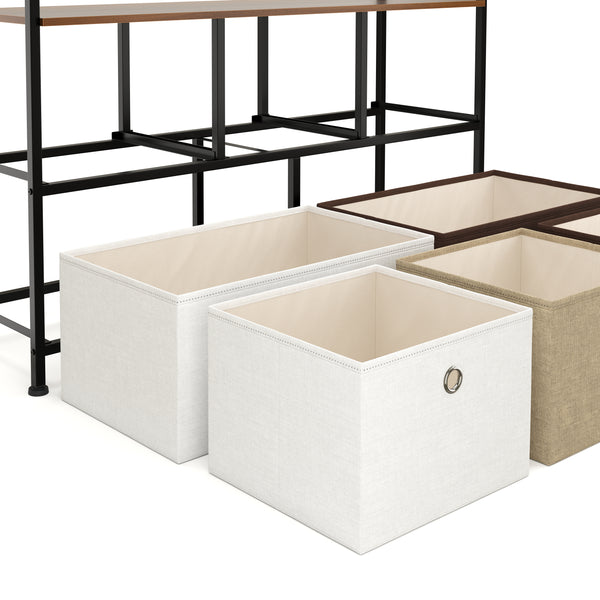 Sideboard MIKA 100 x 78 cm braun/weiss