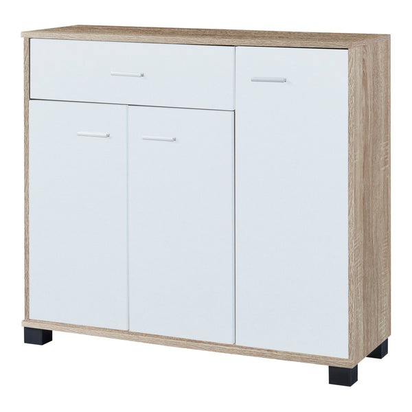 Schuhschrank Bobeck 72x80x28cm Eiche Weiss