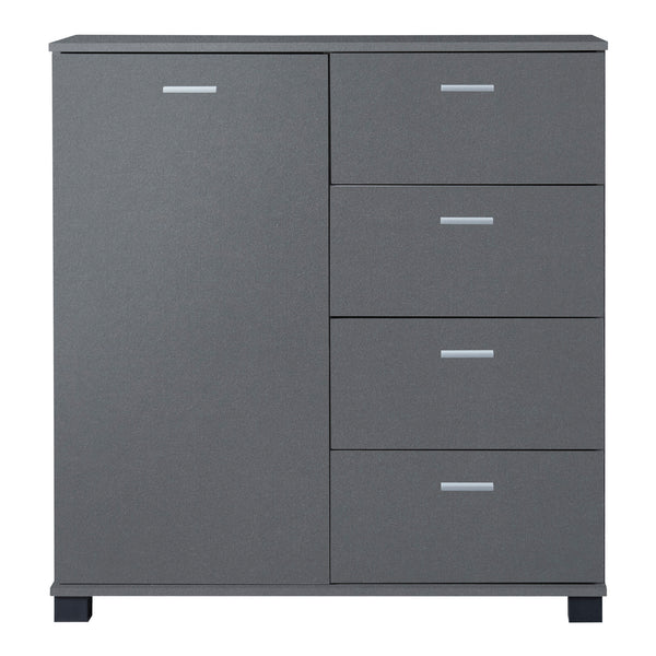 Döbritz shoe cabinet, 84x80x28cm, dark grey