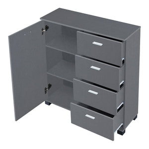 Döbritz shoe cabinet, 84x80x28cm, dark grey