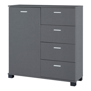 Döbritz shoe cabinet, 84x80x28cm, dark grey