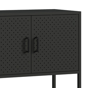 Sideboard Metall AMET 120 x 80 cm schwarz