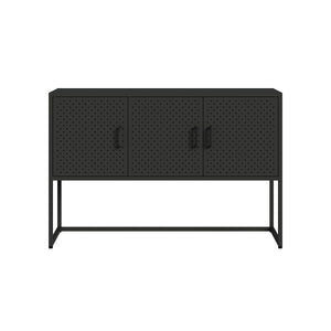 Sideboard Metall AMET 120 x 80 cm schwarz
