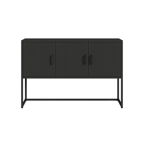 Sideboard Metall AMET 120 x 80 cm schwarz