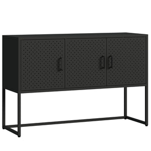 Sideboard Metall AMET 120 x 80 cm schwarz