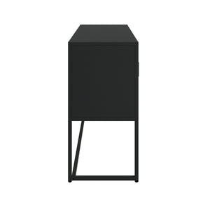 Sideboard Metall AMET 120 x 80 cm schwarz