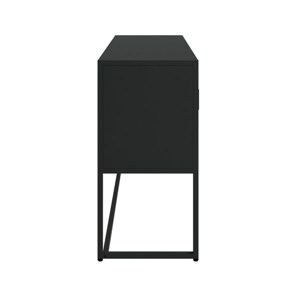 Sideboard Metall AMET 120 x 80 cm schwarz