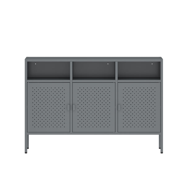 Sideboard Metall AMET 119 x 80 cm grau
