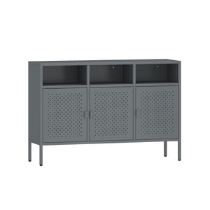 Sideboard Metall AMET 119 x 80 cm grau