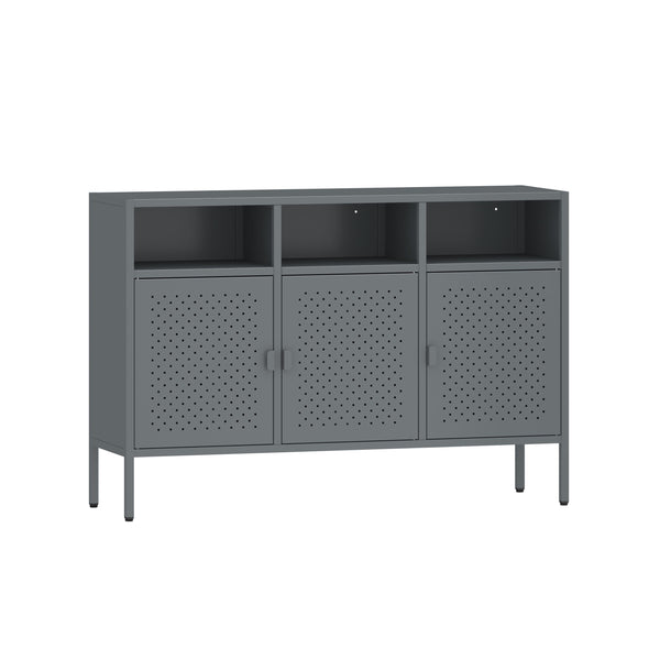 Sideboard Metall AMET 119 x 80 cm grau