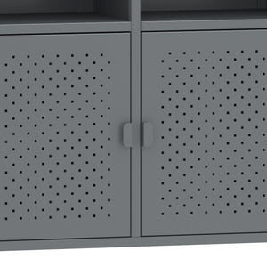 Sideboard Metall AMET 119 x 80 cm grau
