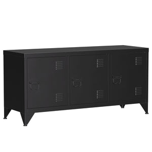 TV Möbel Metall ANTEY 120 x 58 cm schwarz