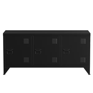 TV Möbel Metall ANTEY 120 x 58 cm schwarz
