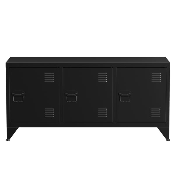 TV Möbel Metall ANTEY 120 x 58 cm schwarz