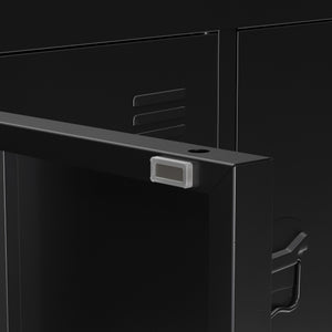 TV Möbel Metall ANTEY 120 x 58 cm schwarz