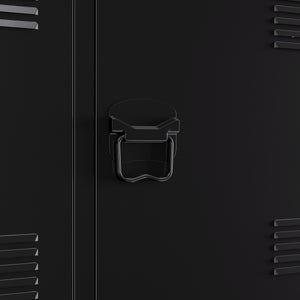 TV Möbel Metall ANTEY 120 x 58 cm schwarz