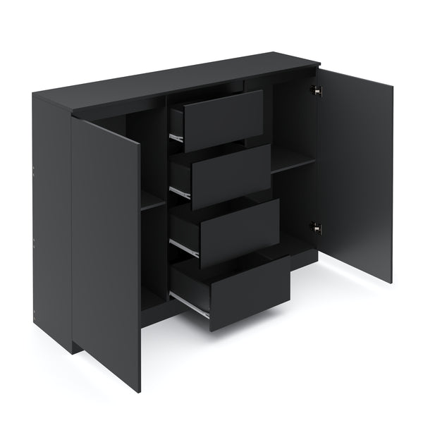 Sideboard TALA 140 x 100 cm schwarz