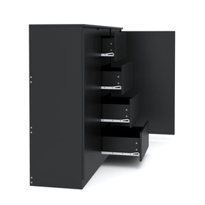 Sideboard TALA 140 x 100 cm schwarz