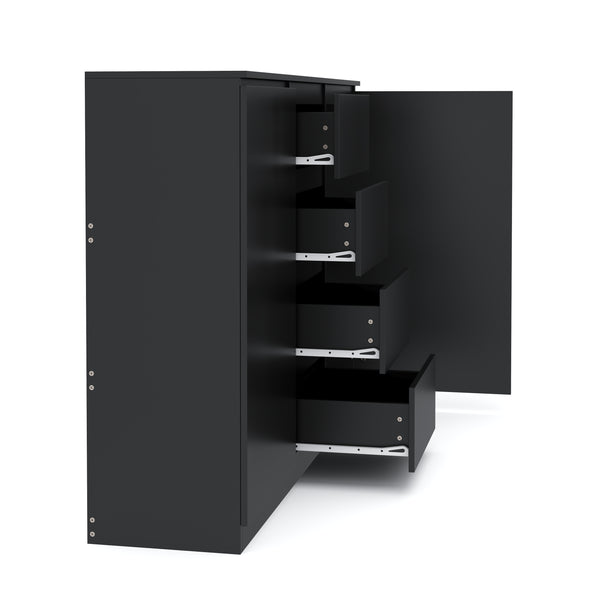 Sideboard TALA 140 x 100 cm schwarz