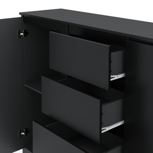 Sideboard TALA 140 x 100 cm schwarz
