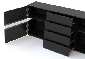 Sideboard LED TANA schwarz