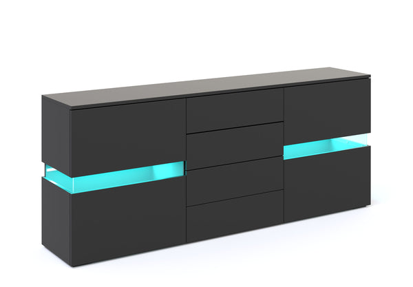 Sideboard LED TANA schwarz