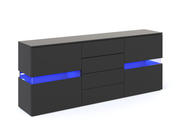Sideboard LED TANA schwarz