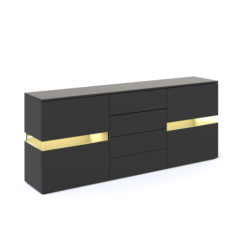 Credenza LED TANA nera
