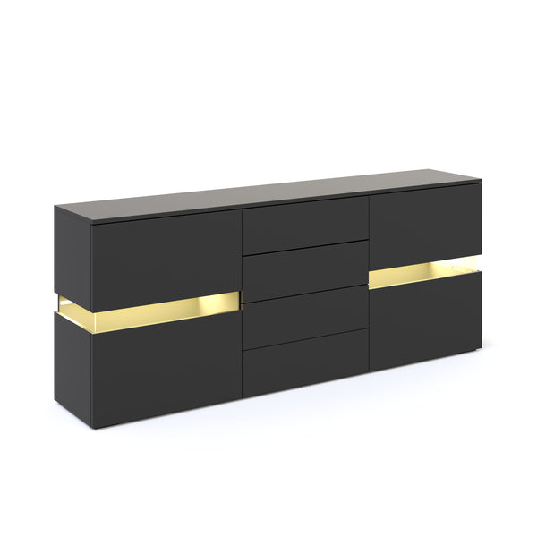 Sideboard LED TANA schwarz