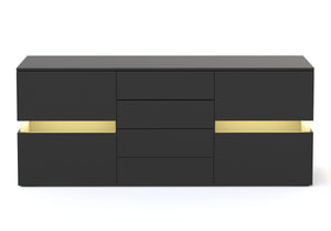 Sideboard LED TANA schwarz