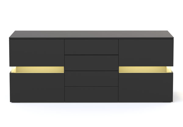 Sideboard LED TANA schwarz