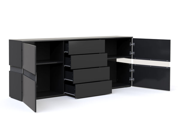Sideboard LED TANA schwarz