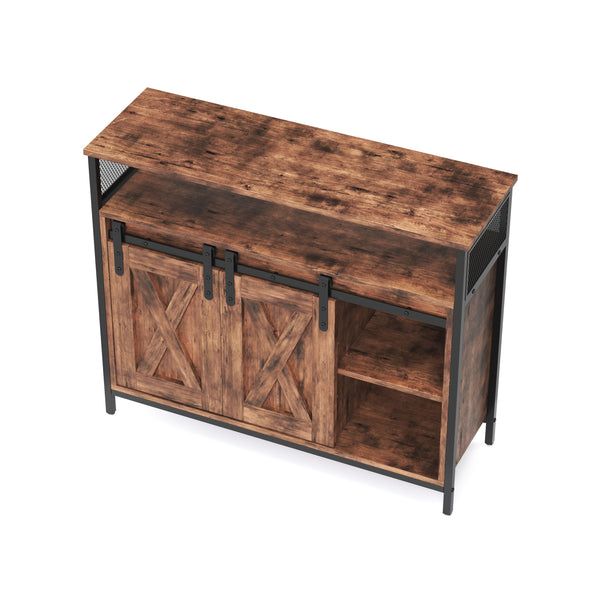 Sideboard Vintage mit Schiebetüren BONITA 100 x 80 cm
